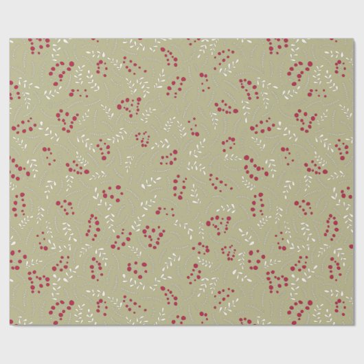 Groene, kalkhoudende bladeren van de boomgaard cadeaupapier (Vlak)