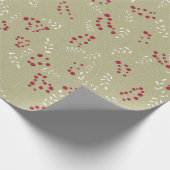 Groene, kalkhoudende bladeren van de boomgaard cadeaupapier (Hoek)