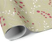 Groene, kalkhoudende bladeren van de boomgaard cadeaupapier (Rol Hoek)