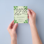 Groene kalligrafie Eucalyptus budget speciale dag Flyer (Hand)