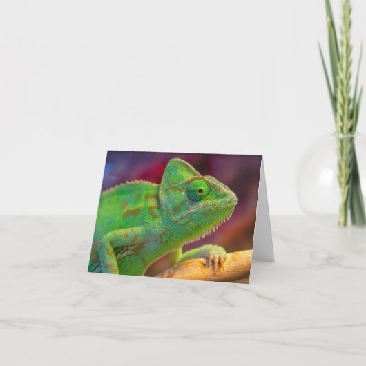 Groene Kameleon Bedankkaart (Voorkant)