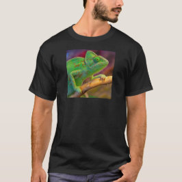 Groene Kameleon op Tak T-shirt