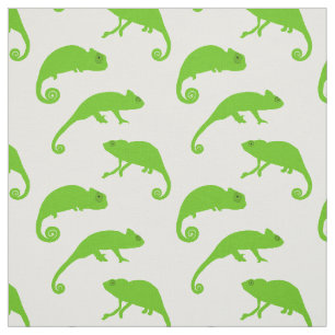 Groene kameleon patroon leuk reptiel stof