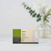 Groene kamer visitekaartje (Staand voorkant)