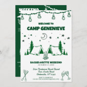 Groene Kamp Afscheidscadeau Weekenduitstap Kaart (Voorkant / Achterkant)