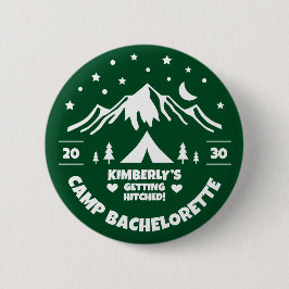 Groene Kamp Bruidsmeisjes Bruiloft Ronde Button 5,7 Cm