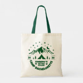 Groene Kamp Bruidsmeisjesfeest Bruid Tote Bag (Achterkant)