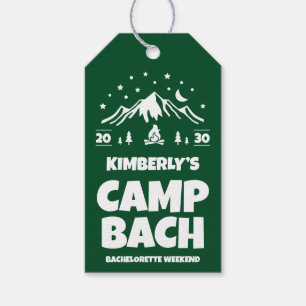Groene Kamp Vrijgezellenfeest Buiten Cadeaulabel
