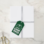 Groene Kamp Vrijgezellenfeest Buiten Cadeaulabel (Met Touw)