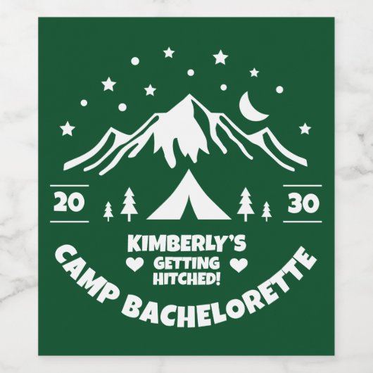 Groene Kampen Meisjesuitstap Wijn Etiket (Enkel label)