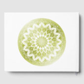 Groene Kant Mandala Bruiloft Gastenboek (Achterkant)