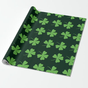 Groene kantelpatroon St Patricks Day Cadeaupapier