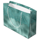 Groene kanten bruidsdouche met Robineieren Groot Cadeauzakje (Achterkant Gekanteld)