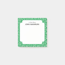 Groene Karakusa Japanse wijnstok patroon