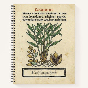 Groene Kardemom Middeleeuws Botanisch Receptenboek Notitieboek