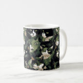 Groene kat camouflage koffiemok (Voorkant rechts)