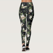 Groene kat camouflage leggings (Achterkant)