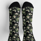 Groene kat camouflage sokken (Top)