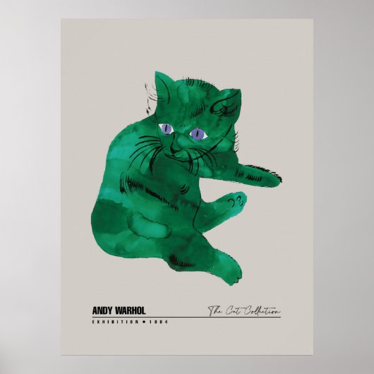 Groene Kat Poster (Voorkant)