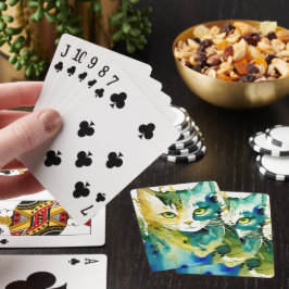 Groene Kat Spelen Kaart