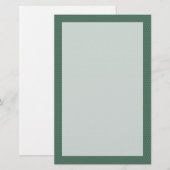 Groene Kathedraalboog Briefpapier (Voorkant / Achterkant)