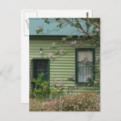 Groene katoen briefkaart (Voorkant / Achterkant)