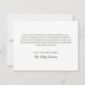 Groene katoendraan Botanische Land Tuin Bedankkaart (Achterkant)