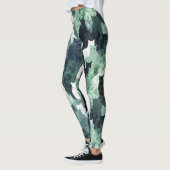 Groene katten camouflage patroon leggings (Links)