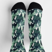 Groene katten camouflagepatroon sokken (Top)