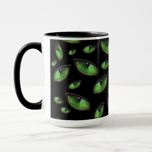 Groene kattenogen, koffie-Mok Mok (Links)