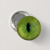 Groene kattenoog ronde button 3,2 cm (Voorkant /achterkant)