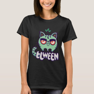 groene kattenspruit t-shirt