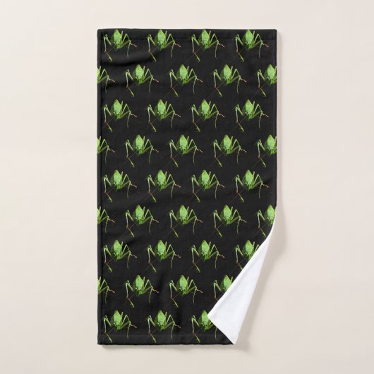 Groene Katydid Pattern Bath Towel set Bad Handdoek (Handdoek)