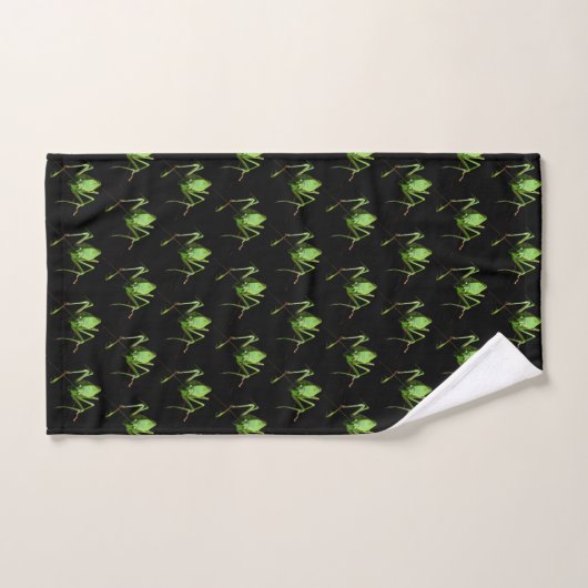 Groene Katydid Pattern Bath Towel set Bad Handdoek (Handdoek)