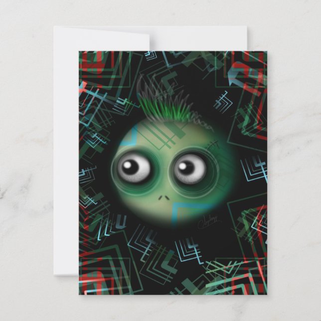 Groene Kawaii Monster (Voorkant)