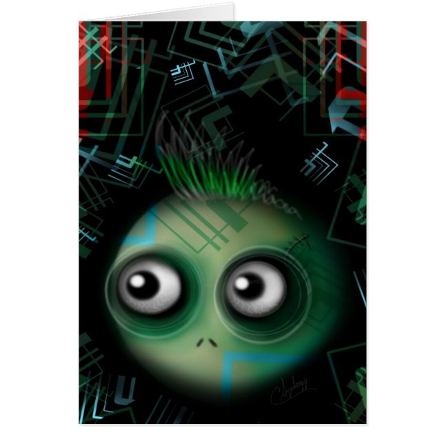 Groene Kawaii Monster (Voorkant)