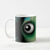 Groene Kawaii Monster Koffiemok (Links)