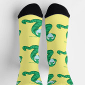 Groene Kawaii Worm Thunder_Cove Sokken (Top)