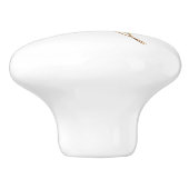 Groene keelmango kolibrie keramische knop (Zijkant)