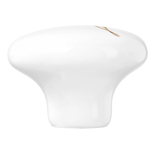 Groene keelmango kolibrie keramische knop (Zijkant)