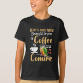 Groene kekkerkring - Goede koffie en onechte parro T-shirt (Voorkant)