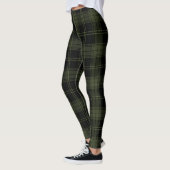 Groene Kelp, zwart, Hunter Green Colors Tartan Leggings (Links)