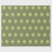 Groene Keltische Cross Classic Custom Cadeaupapier (Vlak)