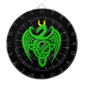 Groene Keltische dragon-dartboard Dartbord (Voorkant)