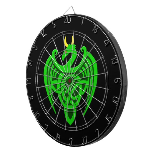 Groene Keltische dragon-dartboard Dartbord (Voorkant Rechts)