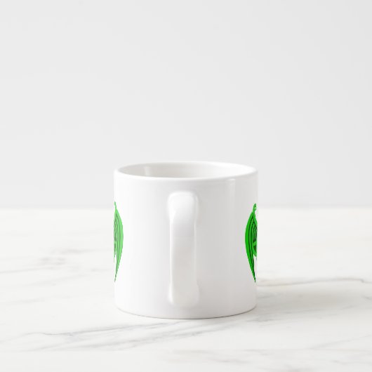 Groene Keltische Dragon Espresso Mok (Achterkant)