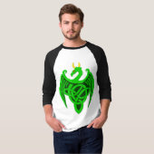 Groene Keltische Dragon T Shirt (Voorkant volledig)