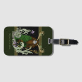 Groene Keltische Geweien Man Bagagelabel (Voorkant (horizontaal))