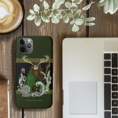Groene Keltische Geweien Man Case-Mate iPhone Case