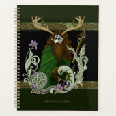 Groene Keltische Geweien Man Planner (Voorkant)